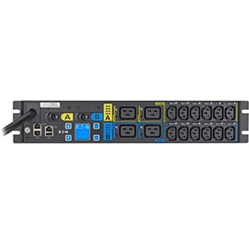 Eaton Managed rack PDU, 2U, L6-30P input, 5.76 kW max, 200-240V, 24A, 10 ft cord, Single-phase, Outlets: (12) C13, (4) C19 - Switched - NEMA L6-30P - 12 x IEC 60320 C13, 4 x IEC 60320 C19 - 230 V AC - 5760 W - Network (RJ-45) - 2U - Horizontal - Rack-moun
