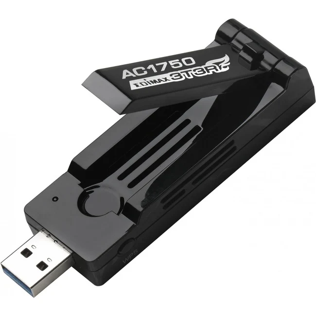 Edimax EW-7833UAC IEEE 802.11ac Wi-Fi Adapter for Desktop Computer/Notebook - USB 3.0 - 1.71 Gbit/s - 2.40 GHz ISM - 5 GHz UNII - External