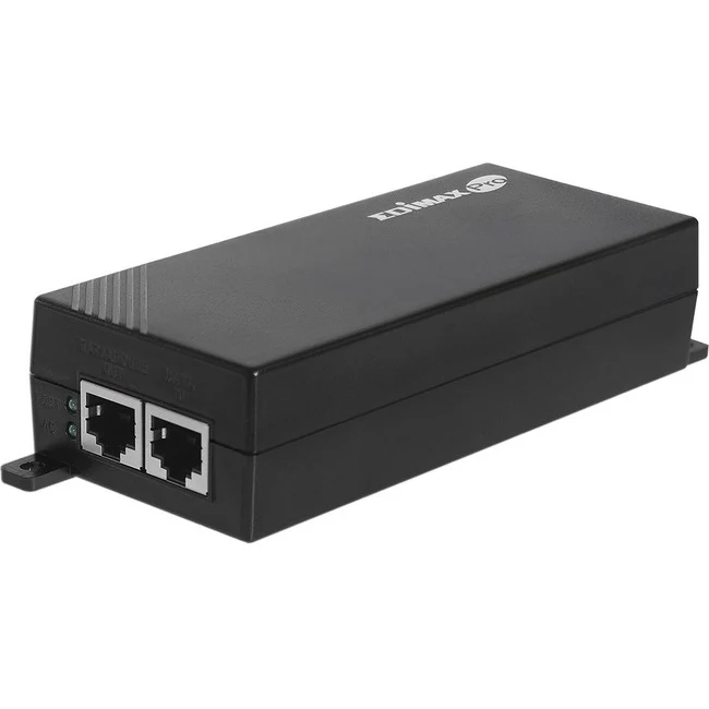 Edimax IEEE 802.3at Gigabit PoE+ Injector - 1 x 10/100/1000Base-T Input Port(s) - 1 x 10/100/1000Base-T Output Port(s) - 30 W - Wall-mountable/Desk-mountable