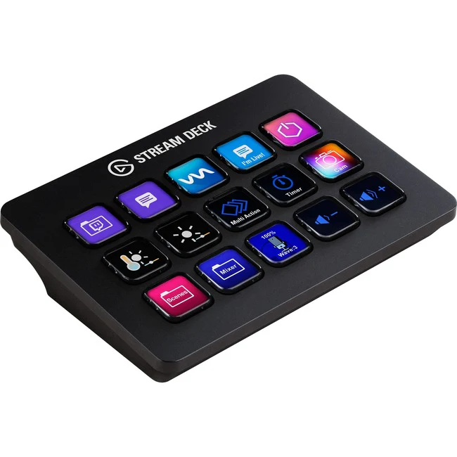 Elgato Stream Deck MK.2 - Cable Connectivity - USB 2.0 Interface - 15 Key - PC, Mac - Black