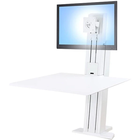 Ergotron WorkFit-SR, 1 Monitor, Sit-Stand Desktop Workstation (White)
