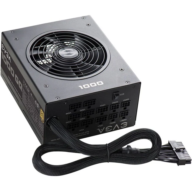 EVGA 1000 GQ Power Supply - 120 V AC, 230 V AC Input - 3.3 V, 5 V, 12 V, -12 V Output - 1000 W - 1 +12V Rails - 1 Fan(s) - ATI CrossFire Supported - NVIDIA SLI Supported - 92% Efficiency