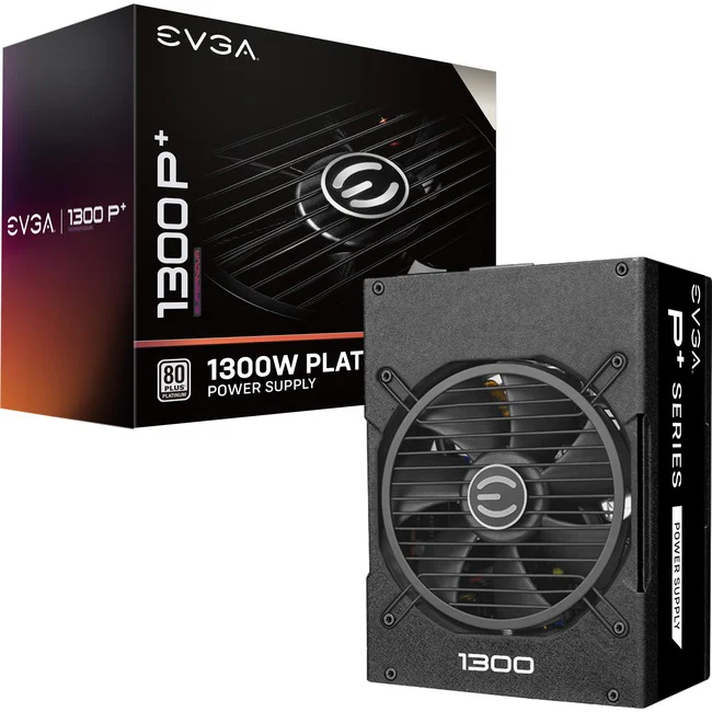 EVGA SuperNOVA 1300P+ Power Supply - Internal - 120 V AC, 230 V AC Input - 3.3 V DC, 5 V DC, 12 V DC, -12 V DC Output - 1300 W - 1 +12V Rails - 1 Fan(s) - 92% Efficiency