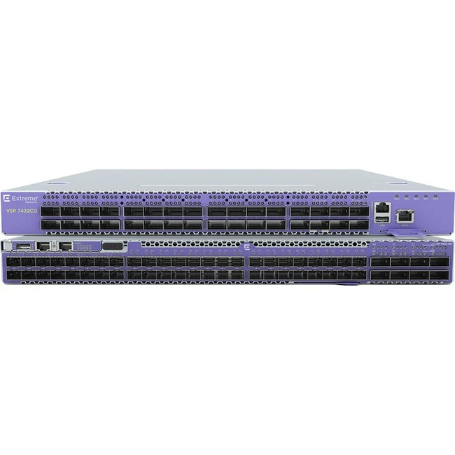 Extreme Networks ExtremeSwitching VSP7400-48Y-8C Ethernet Switch - Manageable - 3 Layer Supported - Modular - Optical Fiber - 1U High - Rack-mountable, Rail-mountable