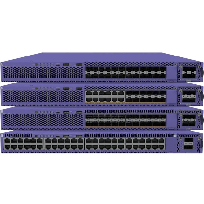 Extreme Networks Virtual Services Platform VSP4900-12MXU-12XE Ethernet Switch - 12 Ports - Manageable - 3 Layer Supported - Modular - 73 W Power Consumption - 720 W PoE Budget - Optical Fiber, Twisted Pair - PoE Ports - 1U High - Rack-mountable