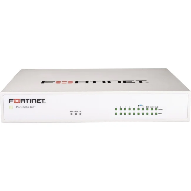 Fortinet FG-61F Network Security/Firewall Appliance - 10 Port - 10/100/1000Base-T - Gigabit Ethernet - 200 VPN - 10 x RJ-45 - Desktop