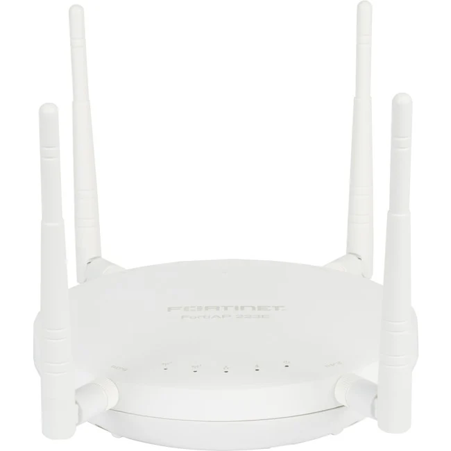 Fortinet FortiAP 223E Dual Band IEEE 802.11ac 1.24 Gbit/s Wireless Access Point - Indoor - 2.40 GHz, 5 GHz - Internal - MIMO Technology - 1 x Network (RJ-45) - Gigabit Ethernet - 36 W - Wall Mountable, Ceiling Mountable, Rail-mountable
