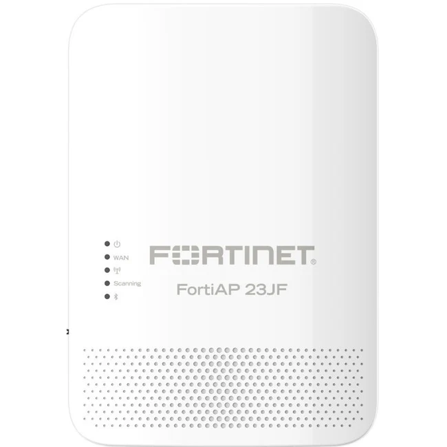 Fortinet FortiAP FAP-23JF 802.11ax 1.73 Gbit/s Wireless Access Point - 2.40 GHz, 5 GHz - MIMO Technology - 7 x Network (RJ-45) - Gigabit Ethernet - PoE Ports - 17.50 W - Ceiling Mountable, Wall Mountable, Rail-mountable, Desktop