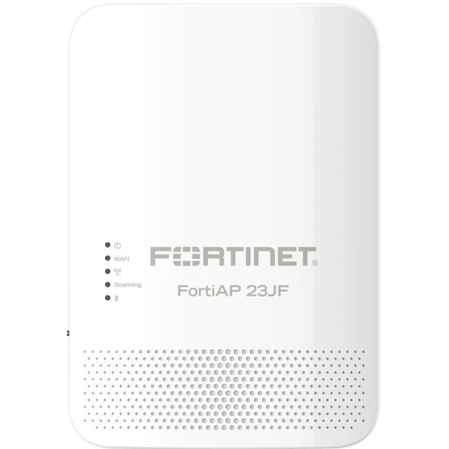 Fortinet FortiAP FAP-23JF 802.11ax 1.73 Gbit/s Wireless Access Point - Indoor - 2.40 GHz, 5 GHz - Internal - MIMO Technology - 7 x Network (RJ-45) - Gigabit Ethernet - PoE Ports - 17.50 W - Wall Plate, Desktop, Ceiling Mountable, Rail-mountable, Wall Moun