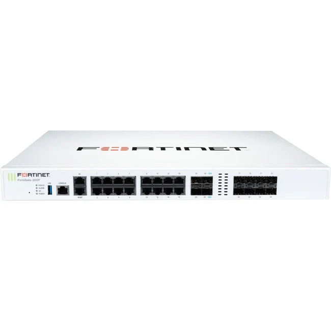Fortinet FortiGate FG-201F Network Security/Firewall Appliance - 18 Port - 10/100/1000Base-T, 1000Base-X, 10GBase-X - 10 Gigabit Ethernet - AES (256-bit), SHA-256 - 500 VPN - 17 x RJ-45 - 12 Total Expansion Slots - 5 Year 24x7 FortiCare and FortiGuard UTP