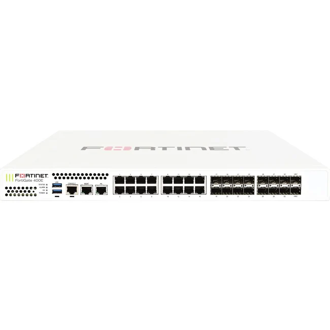 Fortinet FortiGate FG-401E Network Security/Firewall Appliance - 18 Port - 1000Base-T, 1000Base-X - Gigabit Ethernet - AES (256-bit), SHA-256 - 500 VPN - 17 x RJ-45 - 16 Total Expansion Slots - 1U - Rack-mountable