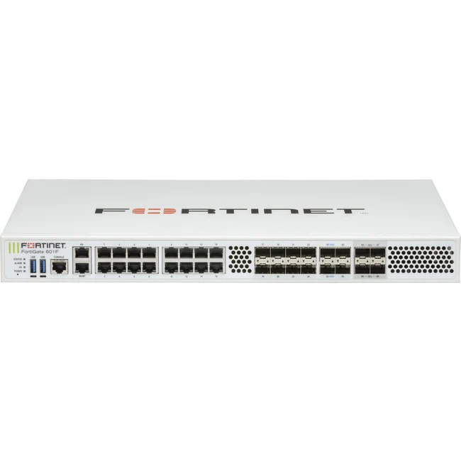 Fortinet FortiGate FG-600F Network Security/Firewall Appliance - Intrusion Prevention - 16 Port - 1000Base-T, 1000Base-X, 10GBase-X - 25 Gigabit Ethernet - 13.13 MB/s Firewall Throughput - AES (256-bit), SHA-256 - 2500 VPN - 16 x RJ-45 - 16 Total Expansio