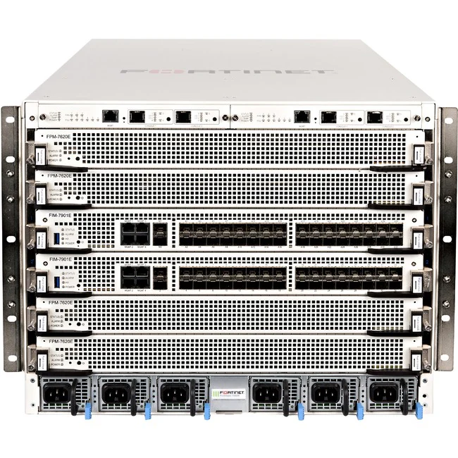 Fortinet FortiGate FG-7060E-9 Network Security/Firewall Appliance - AES (256-bit), SHA-1 - 48000 VPN - 6 Total Expansion Slots - 5 Year 24x7 FortiCare and FortiGuard UTP - 8U - Rack-mountable