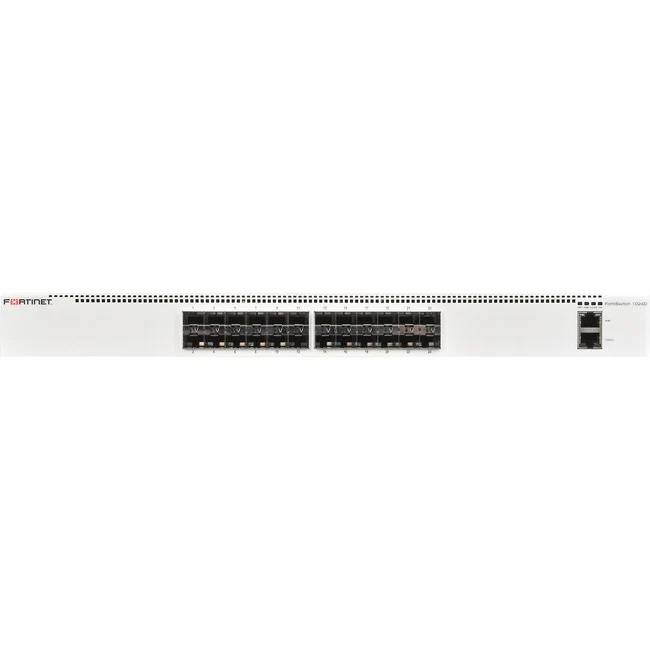 Fortinet FortiSwitch 1024D Ethernet Switch - Manageable - 10 Gigabit Ethernet - 3 Layer Supported - Modular - Optical Fiber - 1U High - Rack-mountable