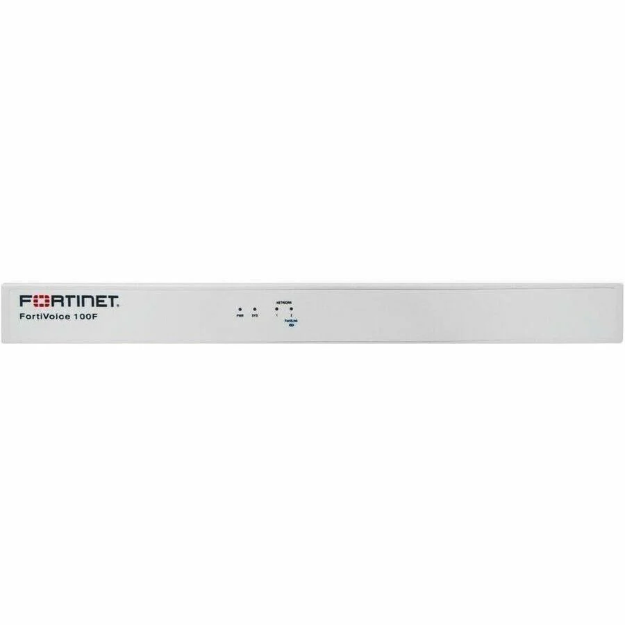 Fortinet FortiVoice FVE-100F VoIP Gateway - 2 x RJ-45 - Gigabit Ethernet - Desktop