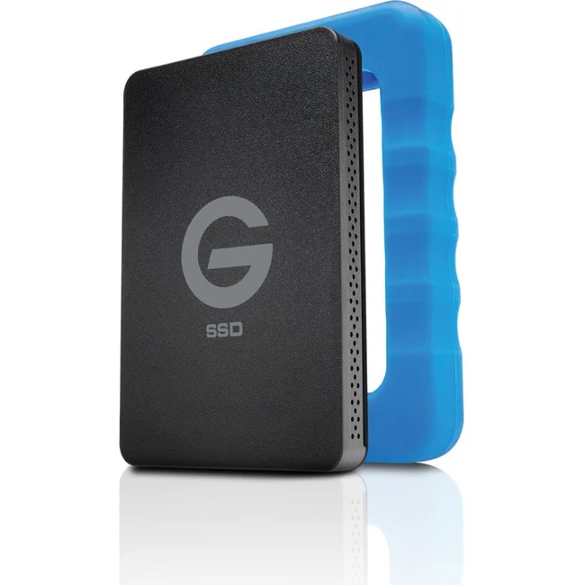 G-Technology G-DRIVE ev RaW GDEVRSSDNA5001SDB 500 GB Portable Solid State Drive - External - SATA - USB 3.0 - 3 Year Warranty - 1 Pack