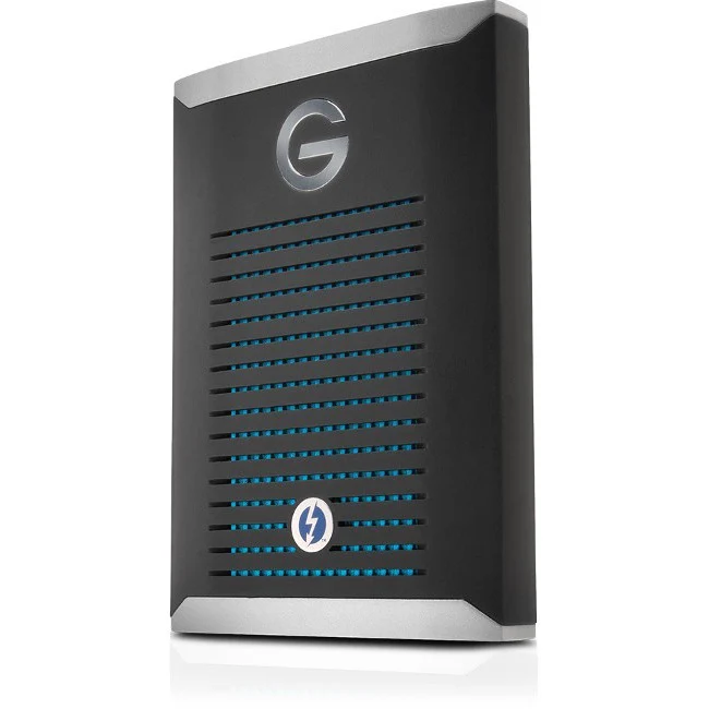 G-Technology G-DRIVE mobile Pro GDMOPTB3WB5001DBB 500 GB Portable Solid State Drive - External - PCI Express - Black - Thunderbolt 3 - 5 Year Warranty - Retail