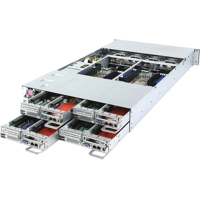 Gigabyte H261-3C0 Barebone System - 2U Rack-mountable - Socket P LGA-3647 - 2 x Processor Support - Intel C621 Express Chip - DDR4 SDRAM DDR4-2933/PC4-23466 Maximum RAM Support - 16 Total Memory Slots - Serial ATA RAID Supported, Serial Attached SCSI (SAS