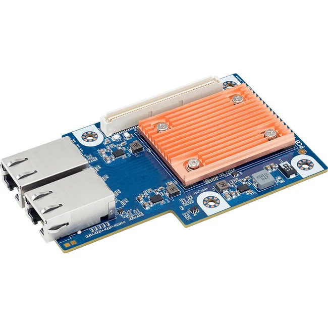 Gigabyte Intel X550-AT2 OCP Type 10Gb/s 2-port LAN Card - PCI Express 3.0 x8 - Intel X550-AT2 - 2 Port(s) - 2 - Twisted Pair - OCP Bracket Height - 10GBase-T - Mezzanine