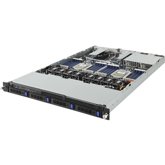 Gigabyte R181-Z90 Barebone System - 1U Rack-mountable - Socket SP3 - 2 x Processor Support - AMD Chip - 128 GB DDR4 SDRAM DDR4-2666/PC4-21300 Maximum RAM Support - 32 Total Memory Slots - ASPEED AST2500 Graphic(s) - 4 3.5" Bay(s) - Processor Support (EPYC