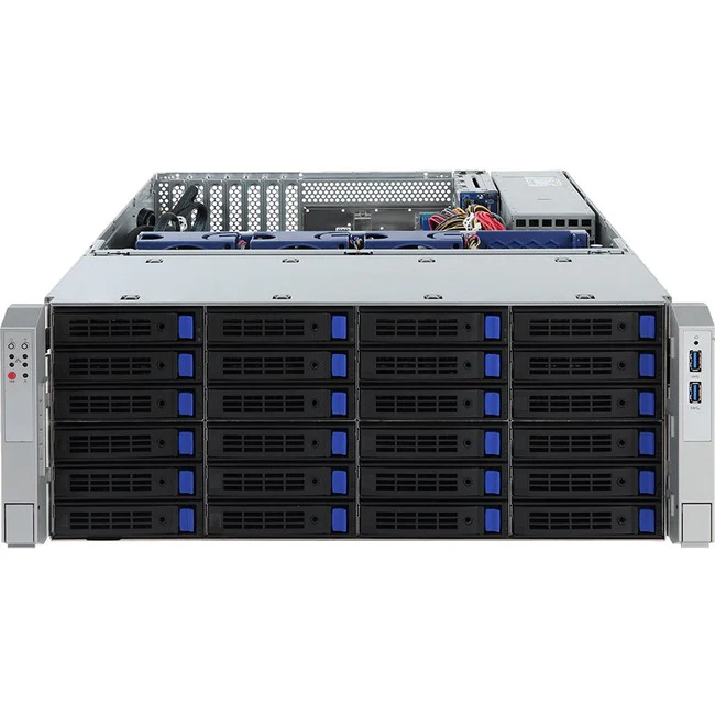 Gigabyte S451-3R0 Barebone System - 4U Rack-mountable - Socket P LGA-3647 - 2 x Processor Support - Intel C621 Express Chip - 128 GB DDR4 SDRAM DDR4-2933/PC4-23466 Maximum RAM Support - 16 Total Memory Slots - Serial ATA/600 Controller - ASPEED AST2500 Gr
