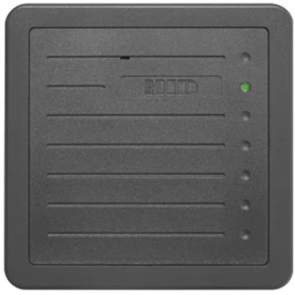 HID 125 kHz Wall Switch Proximity Reader - 8" Operating Range - Serial - Gray