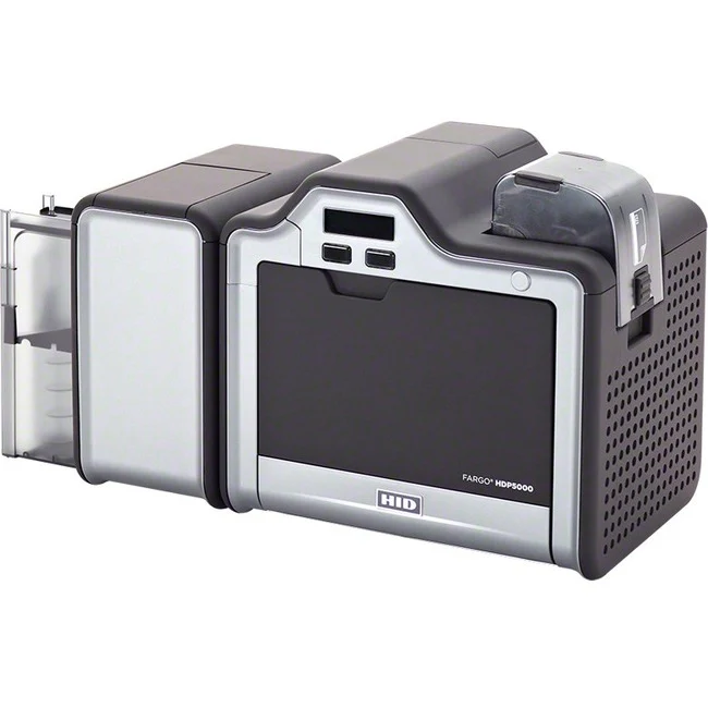 HID HDP5000 Double Sided Desktop Dye Sublimation/Thermal Transfer Printer - Color - Card Print - Ethernet - USB - LCD Display Screen - 2.13" Print Width - 24 Second Color - 300 dpi - 2.13" Width x 3.37" Length