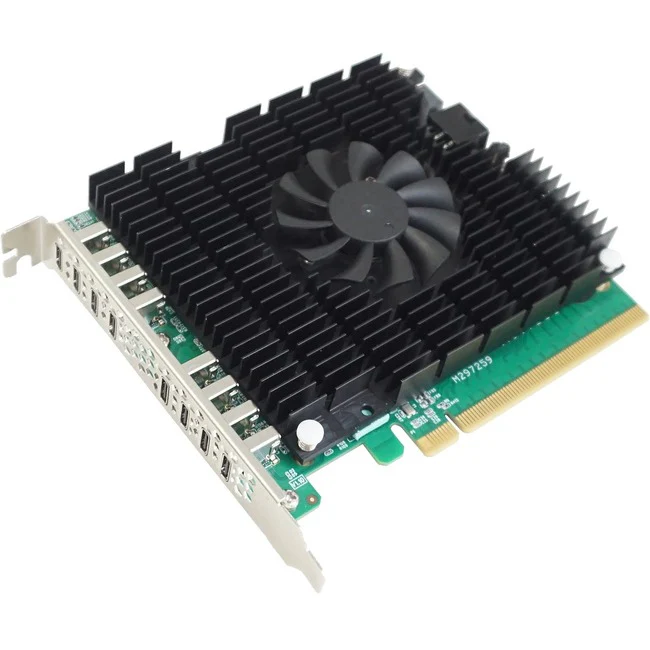 HighPoint RocketU 1488C - PCI Express 3.0 x16 - Plug-in Card - 8 USB Port(s) - UASP Support - PC, Mac, Linux