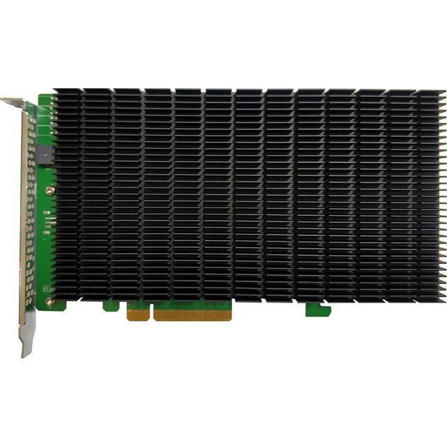 HighPoint SSD7204 - Industry's Best Cost/Performance NVMe RAID Controller - PCI Express 3.0 x8 - Plug-in Card - RAID Supported - 0, 1 RAID Level - 4 x M.2 Interface(s) - PC, Linux, Mac