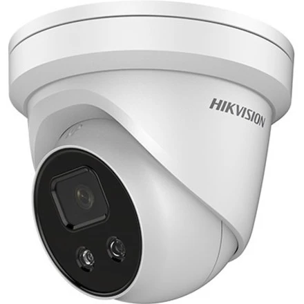 Hikvision AcuSense PCI-T15F2SL 5 Megapixel Outdoor Network Camera - Color - Turret - 131.23 ft Infrared Night Vision - H.265+, H.265, H.264+, H.264, MJPEG, H.264 BP, H.264 (MP), H.264 HP, H.265 (MP) - 2592 x 1944 - 2.80 mm Fixed Lens - 30 fps - CMOS - Pol