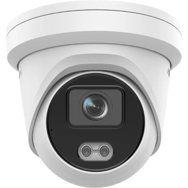 Hikvision EasyIP DS-2CD2347G2-LU 4 Megapixel Indoor/Outdoor Network Camera - Turret - 98.43 ft Color Night Vision - H.265+, H.265, H.264+, H.264, MJPEG, H.264 (MP), H.264 HP, H.264 BP, H.265 (MP) - 2688 x 1520 Fixed Lens - 30 fps - CMOS - Wall Mount, Pend
