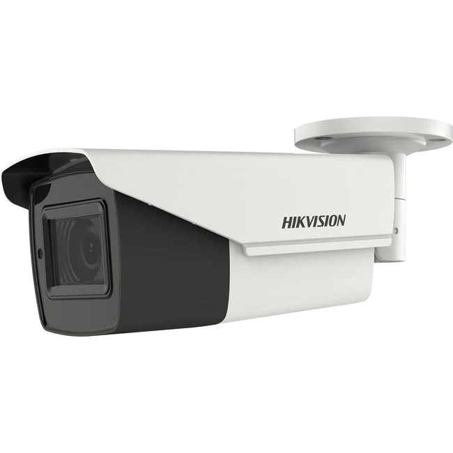 Hikvision Turbo HD DS-2CE16H0T-AIT3ZF 5 Megapixel Outdoor Surveillance Camera - Color, Monochrome - Bullet - White - TAA Compliant - 131.23 ft Infrared Night Vision - 2560 x 1944 - 2.70 mm- 13.50 mm Zoom Lens - 5x Optical - 30 fps - CMOS - Junction Box Mo
