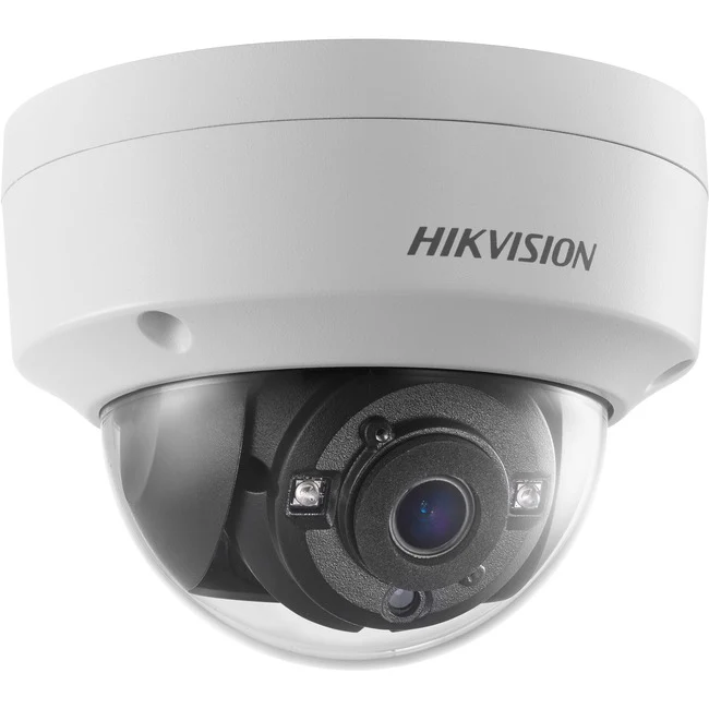 Hikvision Turbo HD DS-2CE57D3T-VPITF 2 Megapixel HD Surveillance Camera - Color, Monochrome - Dome - White - 98.43 ft - 1920 x 1080 - 3.60 mm Fixed Lens - CMOS - Junction Box Mount, Ceiling Mount, Pendant Mount, Wall Mount, Pole Mount - Water Resistant, D