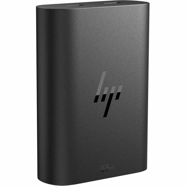 HP 65W GaN USB-C Laptop Charger - 65 W - 120 V AC Input - 9 V DC, 15 V DC, 5 V DC, 12 V DC, 20 V DC Output