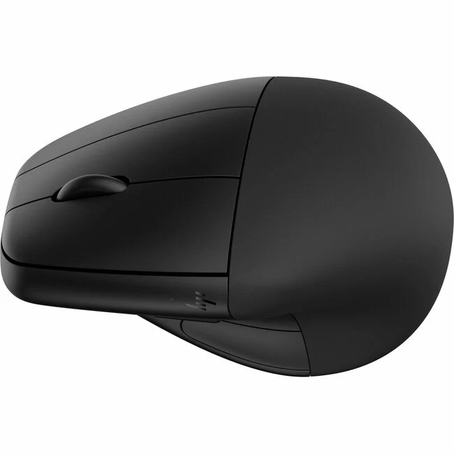 HP 925 Ergonomic Vertical Mouse For Business - Optical - Wireless - Bluetooth/Radio Frequency - 2.40 GHz - Black - 1 Pack - USB Type A - 4000 dpi - Scroll Wheel - 6 Button(s) - 5 Programmable Button(s)