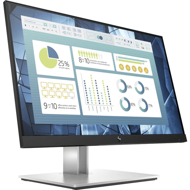 HP E22 G4 22" Class Full HD LCD Monitor - 16:9 - 21.5" Viewable - In-plane Switching (IPS) Technology - 1920 x 1080 - 250 Nit - 5 ms On/Off - HDMI - VGA - DisplayPort - USB Hub