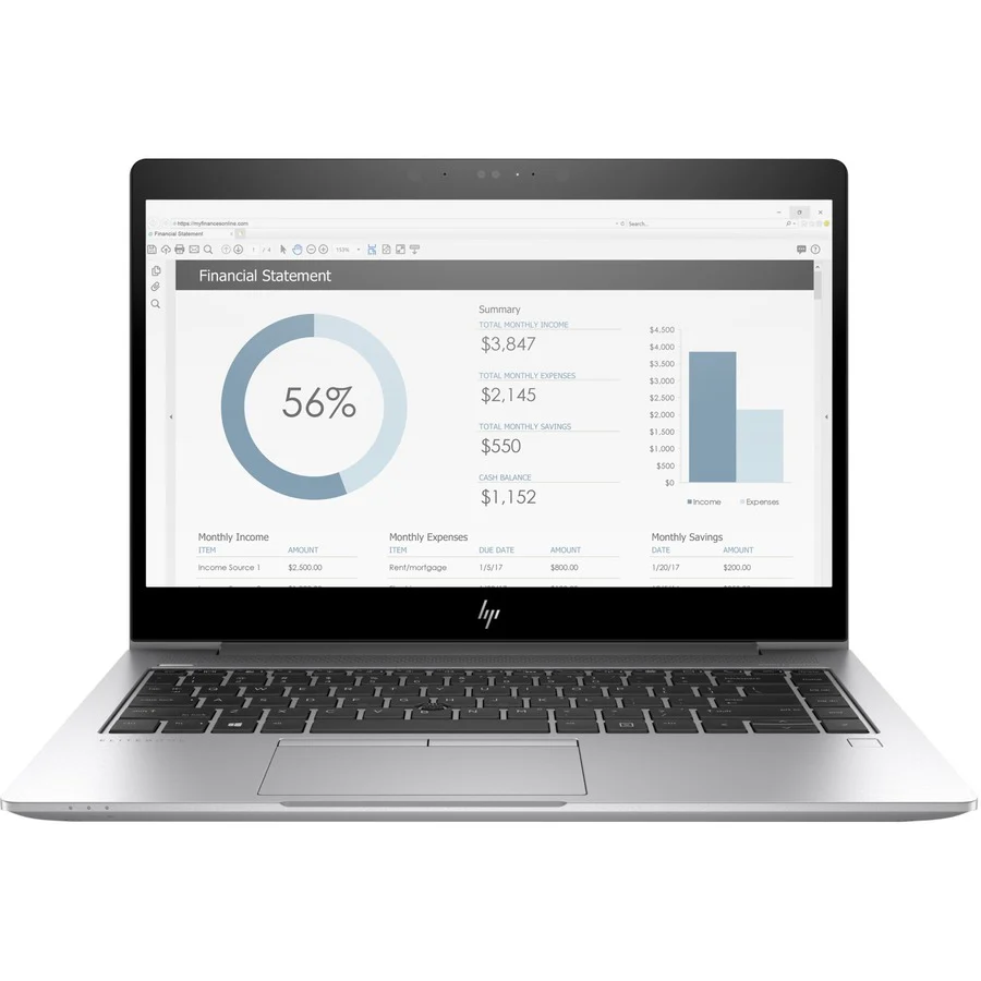 HP EliteBook 840 G5 14" Notebook i7-8550U 16GB Win10 Pro
