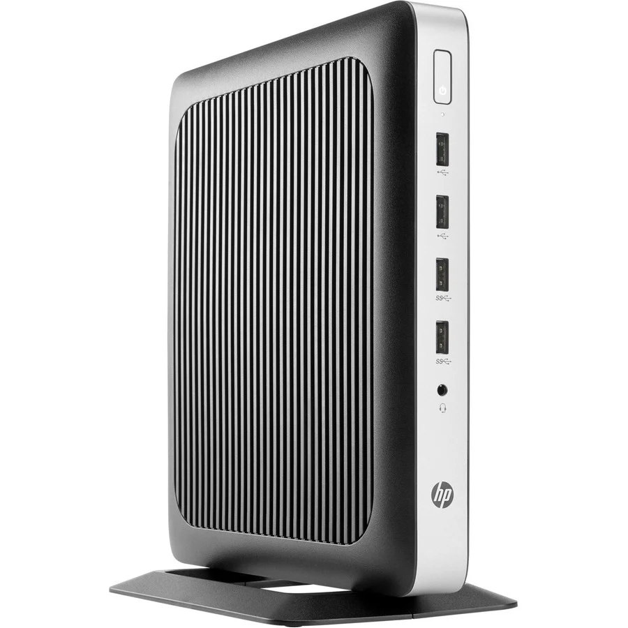 HP t630 Thin ClientAMD G-Series GX-420GI Quad-core (4 Core) 2 GHz - 4 GB RAM DDR4 SDRAM - 32 GB Flash - AMD Radeon R7E Graphics - Gigabit Ethernet - Windows Embedded Standard 7E - DisplayPort - Network (RJ-45) - 7 Total USB Port(s) - 4 USB 2.0 Port(s) - 3