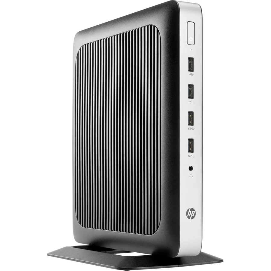 HP t630 Tower Thin ClientAMD G-Series GX-420GI Quad-core (4 Core) 2 GHz - TAA Compliant - 8 GB RAM DDR4 SDRAM - 128 GB Flash - AMD Radeon R7E Graphics - Gigabit Ethernet - Windows 10 IoT EnterpriseFrench) - DisplayPort - Network (RJ-45) - 7 Total USB Port