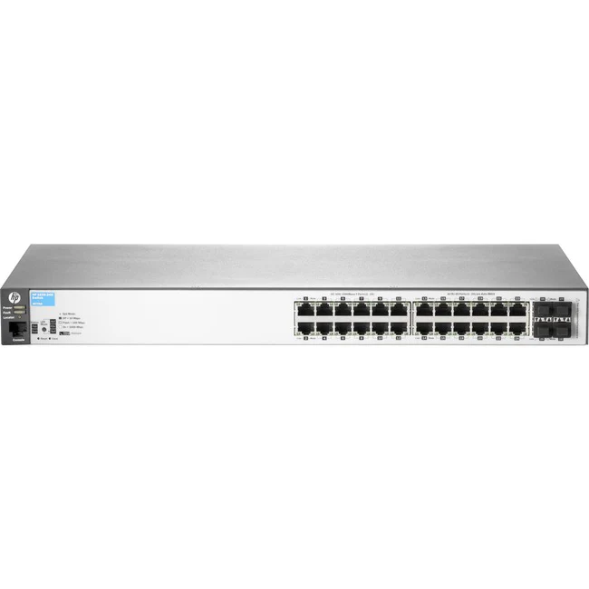 HPE 2530-24G Switch - 24 Ports - Manageable - Gigabit Ethernet - 10/100/1000Base-T, 1000Base-X - Refurbished - 2 Layer Supported - 4 SFP Slots - Twisted Pair, Optical Fiber - 1U High - Rack-mountable, Wall Mountable, Desktop