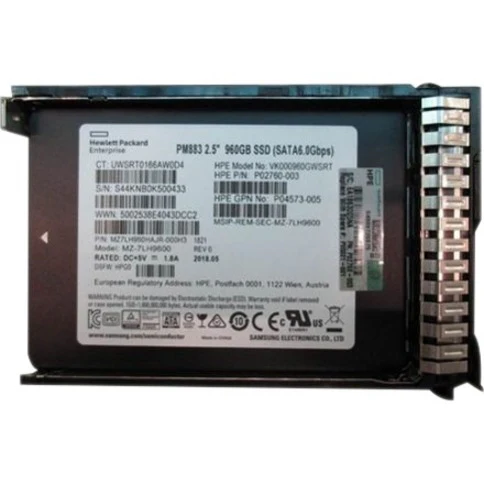 HPE 960 GB Solid State Drive - 2.5" Internal - SATA - Read Intensive - Server, Storage System Device Supported