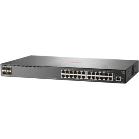 HPE Aruba 2930F 24G 4SFP+ Switch - 24 Ports - Manageable - 10 Gigabit Ethernet, Gigabit Ethernet - 10GBase-X, 10/100/1000Base-TX - 3 Layer Supported - Modular - 29.30 W Power Consumption - Twisted Pair, Optical Fiber - 1U High - Rack-mountable, Desktop