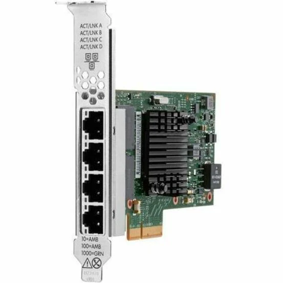 HPE Broadcom BCM5719 Ethernet 1Gb 4-port Base-T Adapter for HPE - PCI Express 2.0 - 128 MB/s Data Transfer Rate - 4 Port(s) - 4 - Twisted Pair - 1000Base-T - Plug-in Card