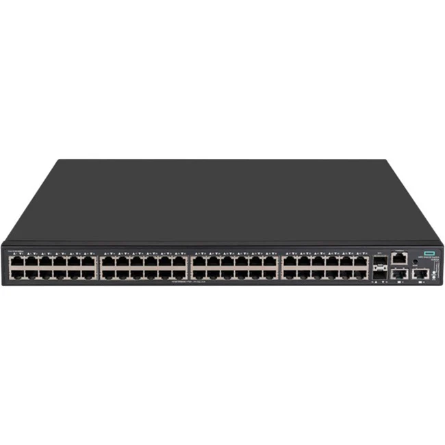 HPE FlexNetwork 5140 EI Layer 3 Switch - 50 Ports - Manageable - Gigabit Ethernet, 10 Gigabit Ethernet - 10/100/1000Base-T, 10GBase-X, 10GBase-T - 3 Layer Supported - Modular - 34.50 W Power Consumption - 370 W PoE Budget - Optical Fiber, Twisted Pair - P