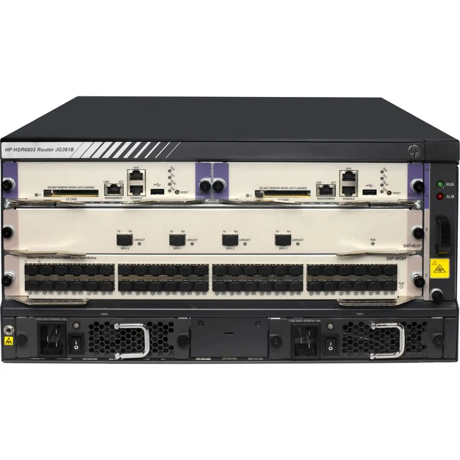 HPE FlexNetwork HSR6802 Router Chassis - Refurbished - 10 - 10 Gigabit Ethernet - 5U - Rack-mountable