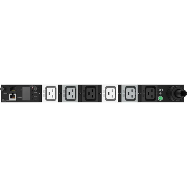HPE G2 P9R78A 6-Outlet PDU - Metered - NEMA L15-30P - 6 x IEC 60320 C19 - 230 V AC - 8600 W - 1U - Horizontal - Rack-mountable
