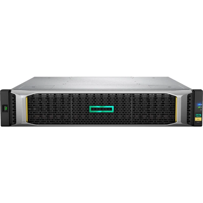 HPE MSA 2050 SAN Dual Controller SFF Storage - Refurbished - 24 x HDD Supported - 24 x SSD Supported - 2 x Serial Attached SCSI (SAS) Controller - 24 x Total Bays - 24 x 2.5" Bay - 10 Gigabit Ethernet - Network (RJ-45) - iSCSI, FCP - 2U - Rack-mountable