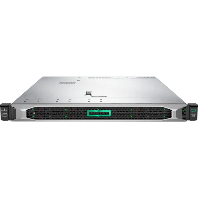 HPE ProLiant DL360 G10 1U Rack Server - 1 x Intel Xeon Silver 4214R 2.40 GHz - 32 GB RAM - Serial ATA, 12Gb/s SAS Controller - Intel C621 Chip - 2 Processor Support - 1.54 TB RAM Support - Up to 16 MB Graphic Card - Gigabit Ethernet - 8 x SFF Bay(s) - Hot