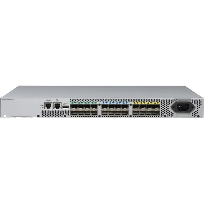 HPE SN3600B 32Gb 24/8 8-port 32Gb Short Wave SFP28 Fibre Channel Switch - 24 Ports - 32 Gbit/s - 24 Fiber Channel Ports - 8 x Total Expansion Slots - Manageable - Rack-mountable - 1U