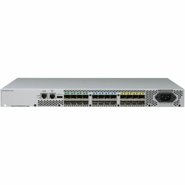 HPE SN3600B 32Gb 24/8 8-port 32Gb Short Wave SFP28 Fibre Channel Switch - 24 Ports - 32 Gbit/s - 24 Fiber Channel Ports - 8 x Total Expansion Slots - SFP28 - Rack-mountable - 1U - Refurbished